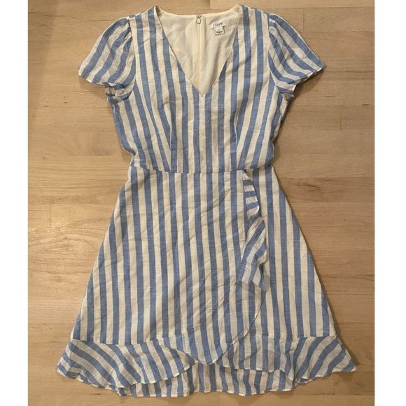 J. Crew Dresses & Skirts - J. Crew blue & white striped dress size 0